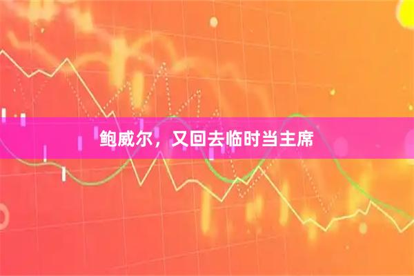 鲍威尔，又回去临时当主席